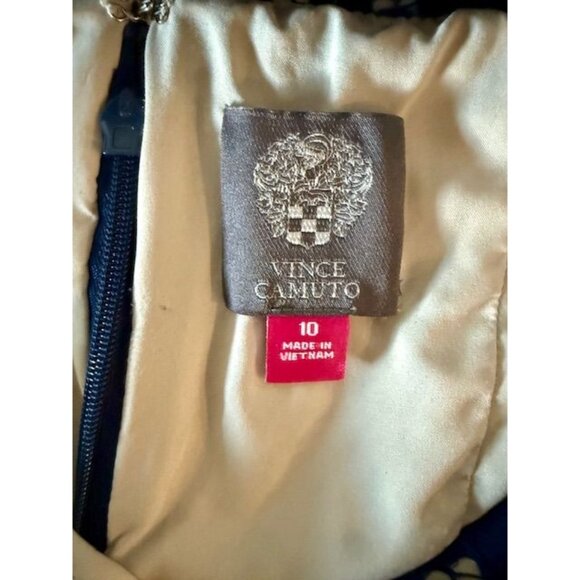 Navy Blue 10 Sleeveless Lace Dress Bodycon Romantic Holiday Party Sheer Glam - Picture 10 of 10